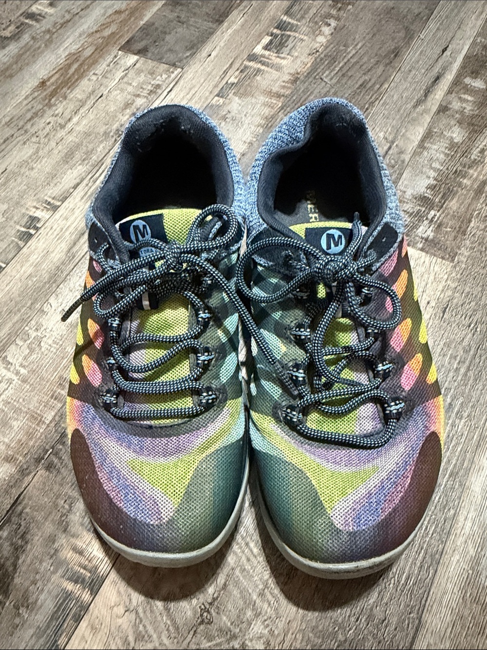 Merrell Women’s Antora 2 Rainbow - Lime, Pink, Yellow, Green, Blue Size 7.5